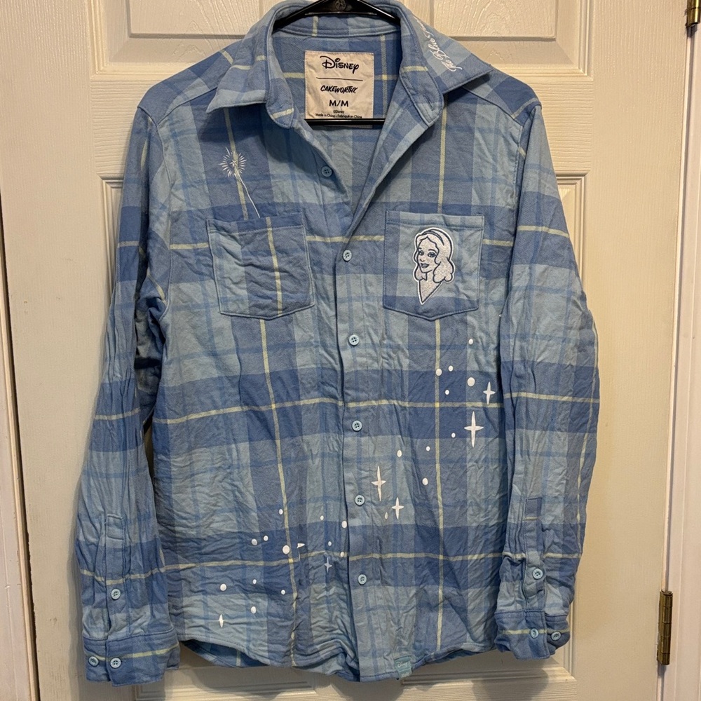 Disney Pinocchio - The Blue Fairy Plaid Button-Up Shirt - Picture 2 of 7